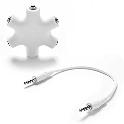 OcioDual 3.5mm Jack Headset Kopfhörer Audio Splitter 6 Wege Port Teiler Adapter Konverter von OcioDual