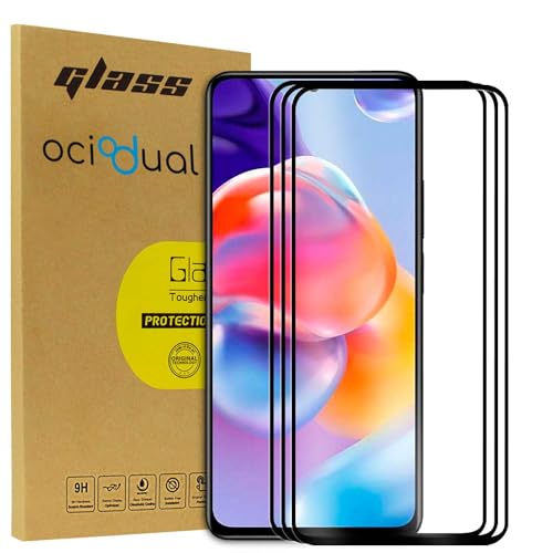 OcioDual 3x Schutz Glas mit Schwarzem Rahmen für Xiaomi Redmi Note 11 Pro Plus 5G, 9D 9H Härte Bildschirmschutz, HD Displayschutzfolie, 0.33mm Display Schutzfolie, Ultrabeständig Glass von OcioDual