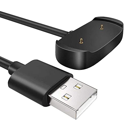 OcioDual 50cm USB Ladekabel Schwarz Kompatibel mit Amazfit T-REX Pro, GTR 2/2e, GTS 2/2e/2 mini/4 mini, Bip U/U Pro, Zep E Circle/E Square/Z von OcioDual