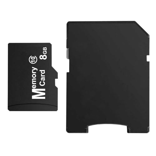 OcioDual 8GB Speicherkarte Micro SD HC Class 10 Memory Card mit Adapter Schwarz von OcioDual