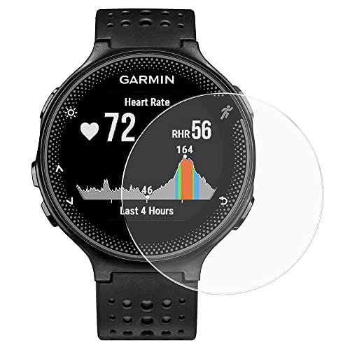 OcioDual Displayschutzfolie für Garmin Forerunner 235 225 620 220, Härtegrad 9H, frei von Fingerabdrücken, gehärtetes Glas, blasenfrei, 0,3 mm von OcioDual