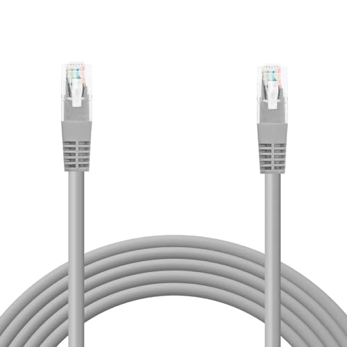 OcioDual Ethernet-Kabel Cat.6 von 7m AWG24 UTP-Netzwerkkabel Grau 1 Gbit/s 250 MHz mit RJ45-Anschluss, Kompatibel mit PC PS5 PS4 XBOX X/S TV BOX ROUTER NAS Server Cat.5 und Cat.5e von OcioDual