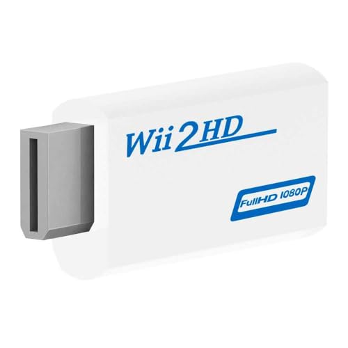 OcioDual Konsolenadapter Wii HDTV-Konverter mit zusatzlichem 3,5-mm-Audioausgang fur Wii U und Mini-TV-Monitor-Projektor-TV von OcioDual