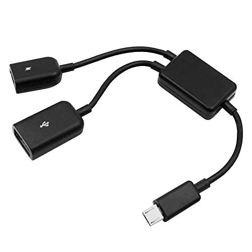 OcioDual Micro USB 2.0 B OTG On The Go Kabeladapter fur AMZ FireStick Fire TV Stick Handy Tablets Tablet Smartphone Host Data Konverter Kabel Cable Adapter von OcioDual