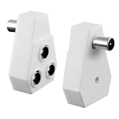 OcioDual Radio Fernseher Antennen-Adapter Verteiler Splitter 1 Male -> 3 Female von OcioDual