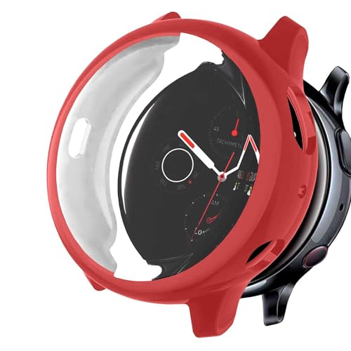 OcioDual Rot TPU Schutzhülle Kompatibel mit Samsung Galaxy Watch Active 2 (44mm) Smartwatches, Anti-Drop-Schutzabdeckung, Kratzschutz von OcioDual