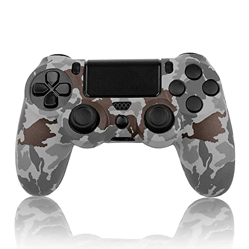 OcioDual Silikon Schutz Hülle Kompatibel mit PS4/Slim/PRO Camo Grau GF40089 Controller Cover Skin Case Protector Anti-Rutsch von OcioDual