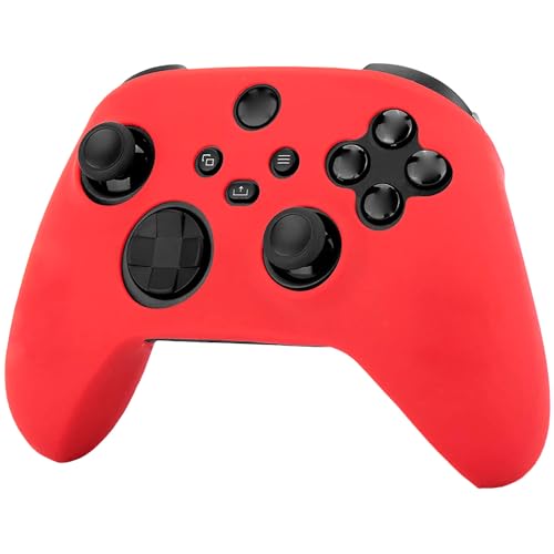 OcioDual Silikon Schutz Hülle Kompatibel mit XBox X/S Rot Controller Cover Skin Case Protector Anti-Rutsch Weiche Gummi Gel von OcioDual