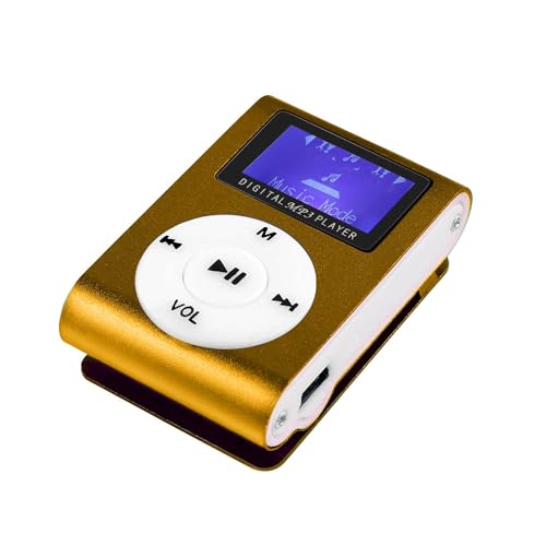 OcioDual Sport MP3 Musik Player mit Clip LCD Display Unterstützt bis 32 GB Micro SD Karten Gold Tragbarer Music Audioplayer OcioDual Sport MP3 Musik Player mit Clip LCD Display Unterstützt bis 32 GB Micro SD Karten Gold Tragbarer Music Audioplayer von OcioDual
