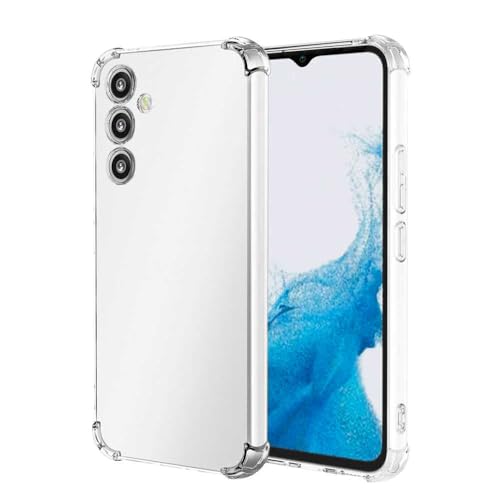 OcioDual TPU Schutzhülle für Samsung Galaxy A14, Transparent Hülle mit Verstärkten Ecken und Schutz für die Rückkamera, Flexibel Silikongel Stoßfänger, Stoßfest, Sturzsicher von OcioDual