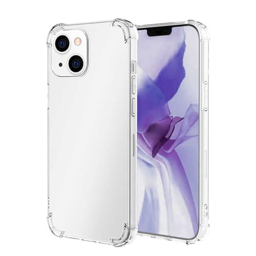 OcioDual TPU Schutzhülle für iPhone 13 Mini, Transparent Hülle mit Verstärkten Ecken und Schutz für die Rückkamera, Flexibel Silikongel Stoßfänger, Stoßfest, Sturzsicher von OcioDual