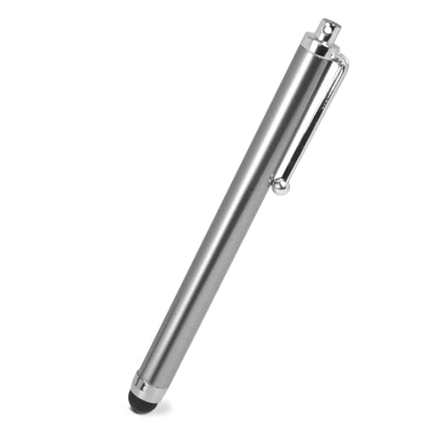 OcioDual Eingabestift für Touchscreens, Silber, Touch Pen Kompatibel mit Handy, Smartphones, Tablets, Monitoren, Universeller Metallzeiger, Gummispitze, Universal Stylus Kapazitiver Stift von OcioDual