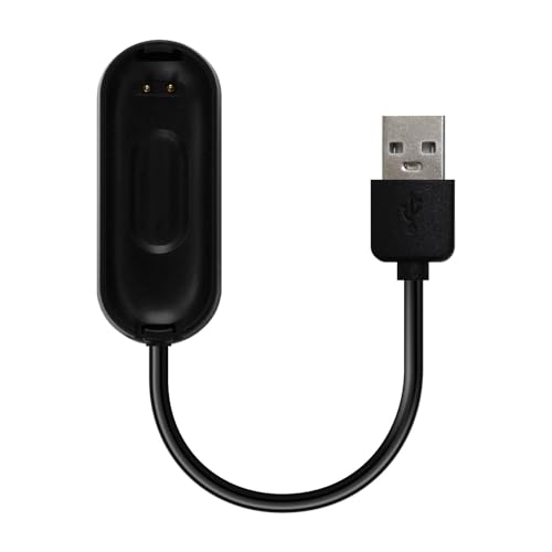 OcioDual USB Ladekabel Cable Ladestation fur Smartwatch Xiaomi Mi Band 4 Schwarz Charging Charger Data Sync Dock Replacement Black for von OcioDual
