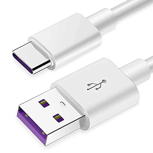 OcioDual USB Typ C 2m 4.2A 120BA Kabel Weiß Ladekabel und Datenkabel Quick Fast Charge Cable für Handys Smartphones Tablets von OcioDual