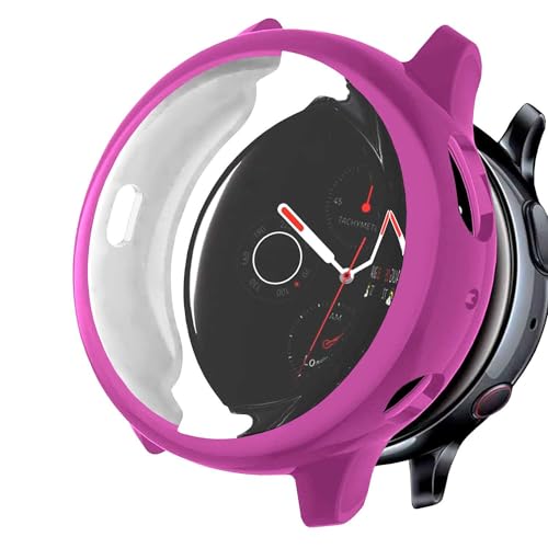 OcioDual Violett TPU Schutzhülle Kompatibel mit Samsung Galaxy Watch Active 2 (44mm) Smartwatches, Anti-Drop-Schutzabdeckung, Kratzschutz von OcioDual