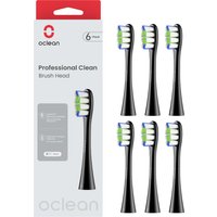 Oclean Bürstenkopf Prof. Clean - Schwarz, 6er Pack von Oclean