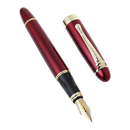 Ocobudbxw Pens Jinhao X450 Luxury Men's Fountain Pen Business Student 0.5mm Extra Fine Nib Transparent Calligraphy Office Supply Writing Tools von Ocobudbxw