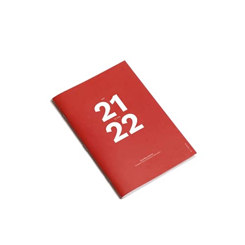 Octàgon Design Simil PL1165.22 Monatsplaner, A5, 21. September bis Ago22, Rot von OD OCTÀGONDESIGN