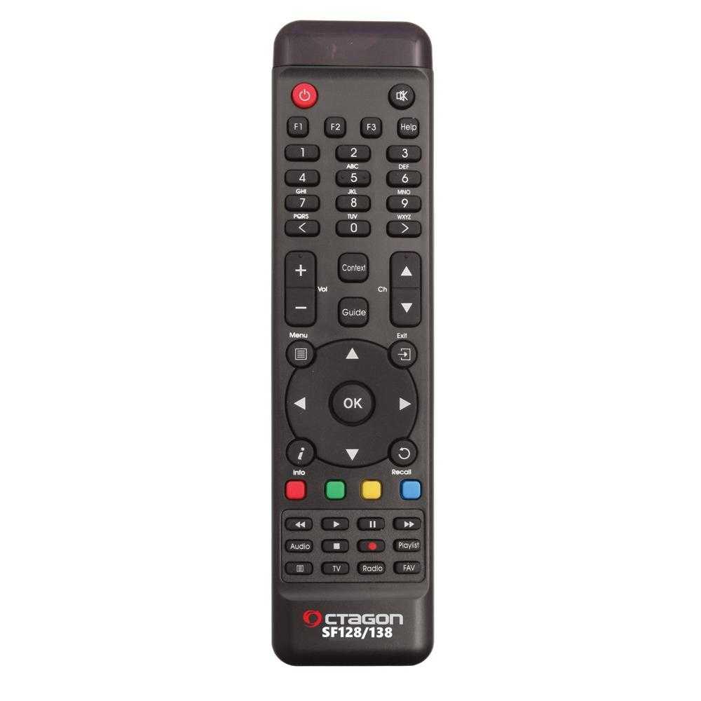 Fernbedienung Original für Octagon SF128 SF138 Receiver Schwarz Fernbedienung Original für Octagon SF128 SF138 Receiver Schwarz von Octagon