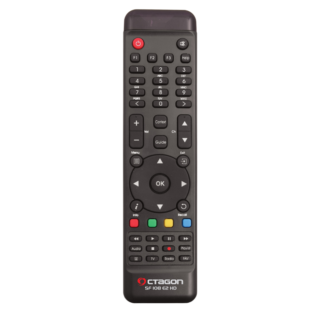 Fernbedienung Original für Octagon SF4008 4K UHD Linux Receiver Schwarz Fernbedienung Original für Octagon SF4008 4K UHD Linux Receiver Schwarz von Octagon