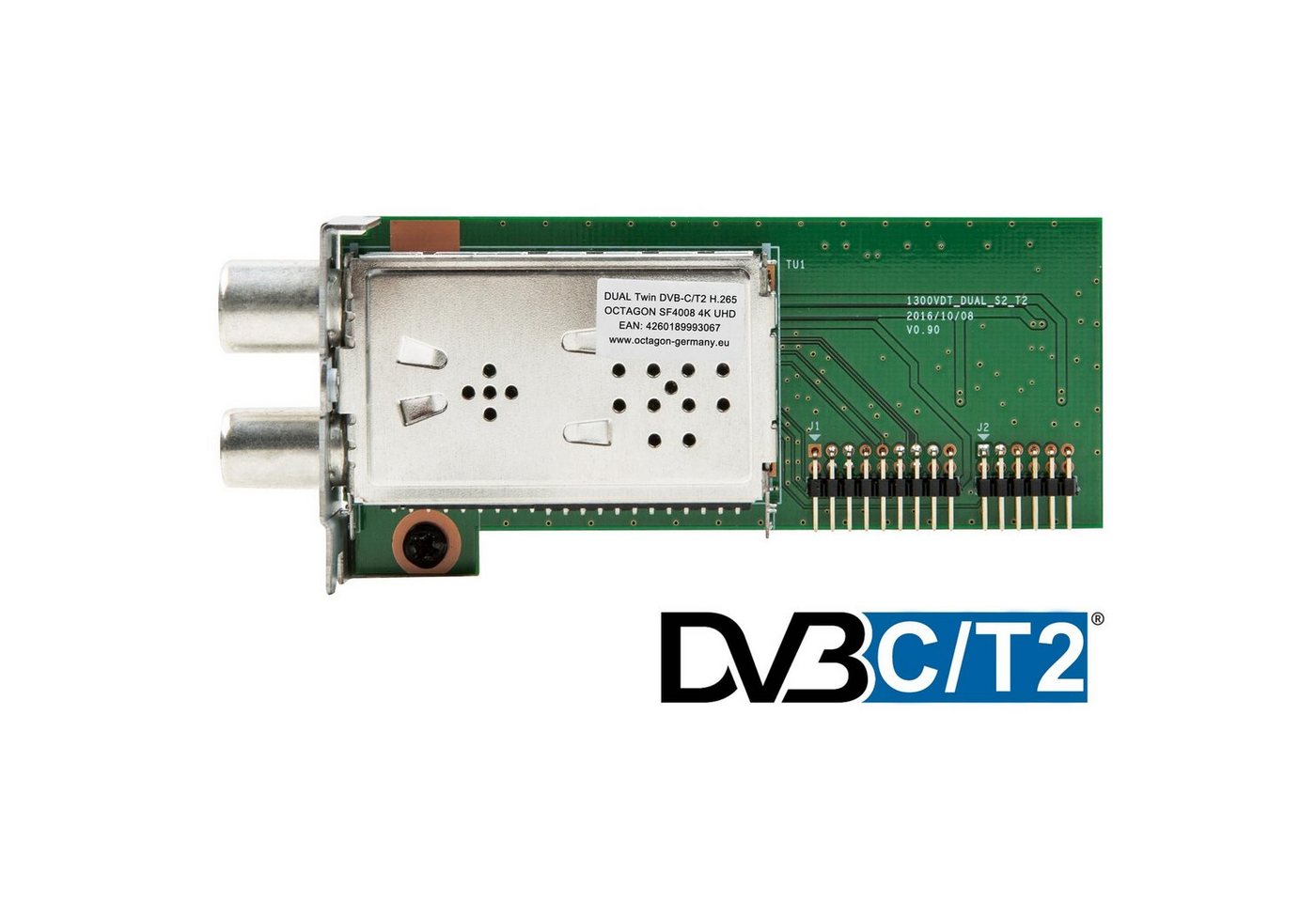 OCTAGON Dual Hybrid Tuner für Octagon SF4008 V2 DVB-C/ DVB-T2 4K UHD SAT-Receiver von Octagon