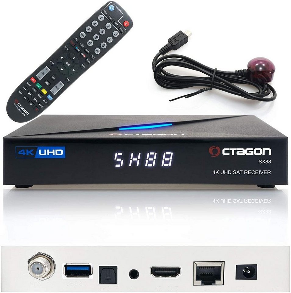 OCTAGON SX88 4K UHD S2+IP Multistream SAT Receiver SAT-Receiver von Octagon