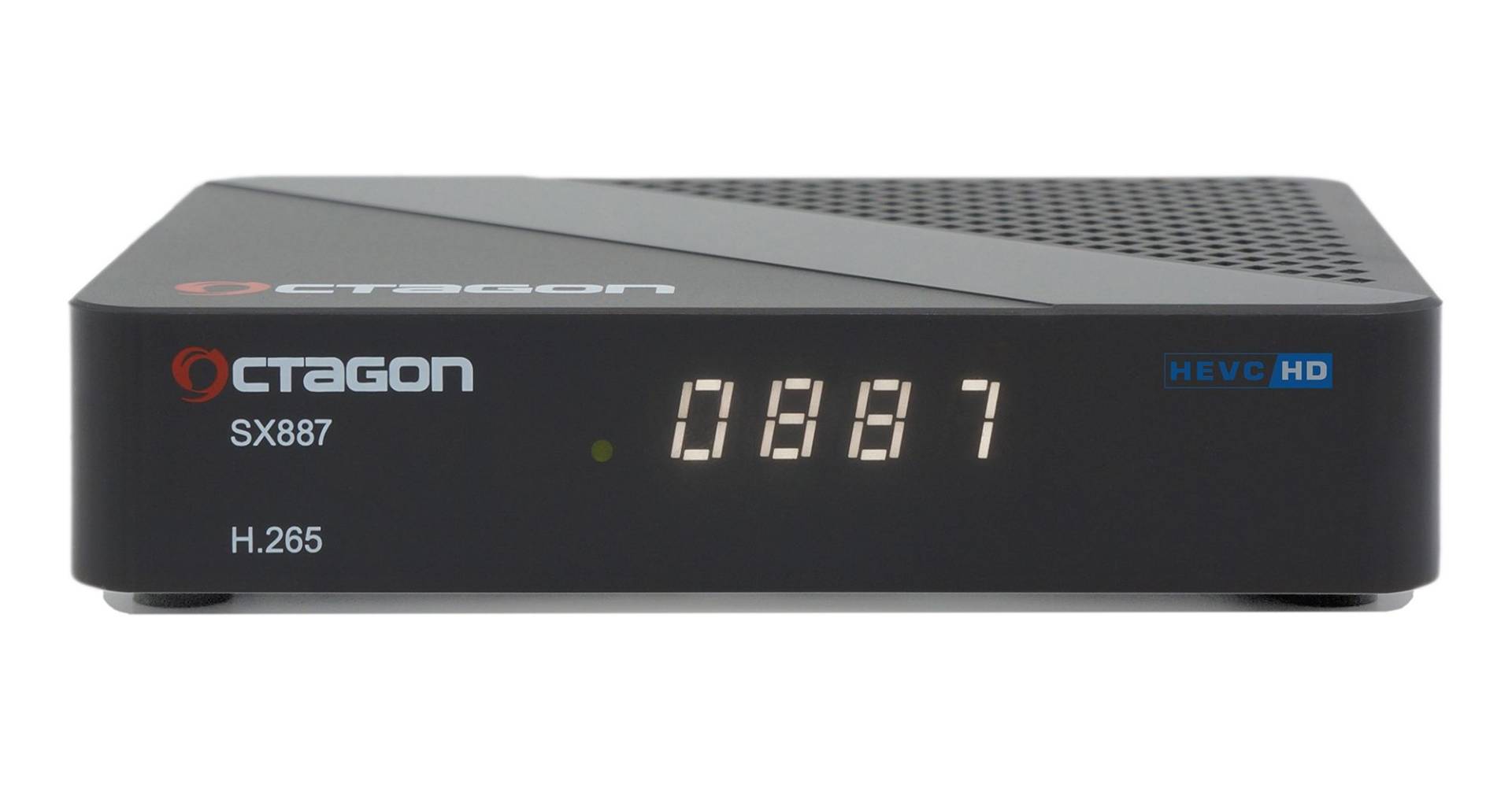 OCTAGON SX887 Full HD Linux IP-Receiver (1080p, H.265, LAN, HDMI, IP-Mediaplayer, schwarz) von Octagon