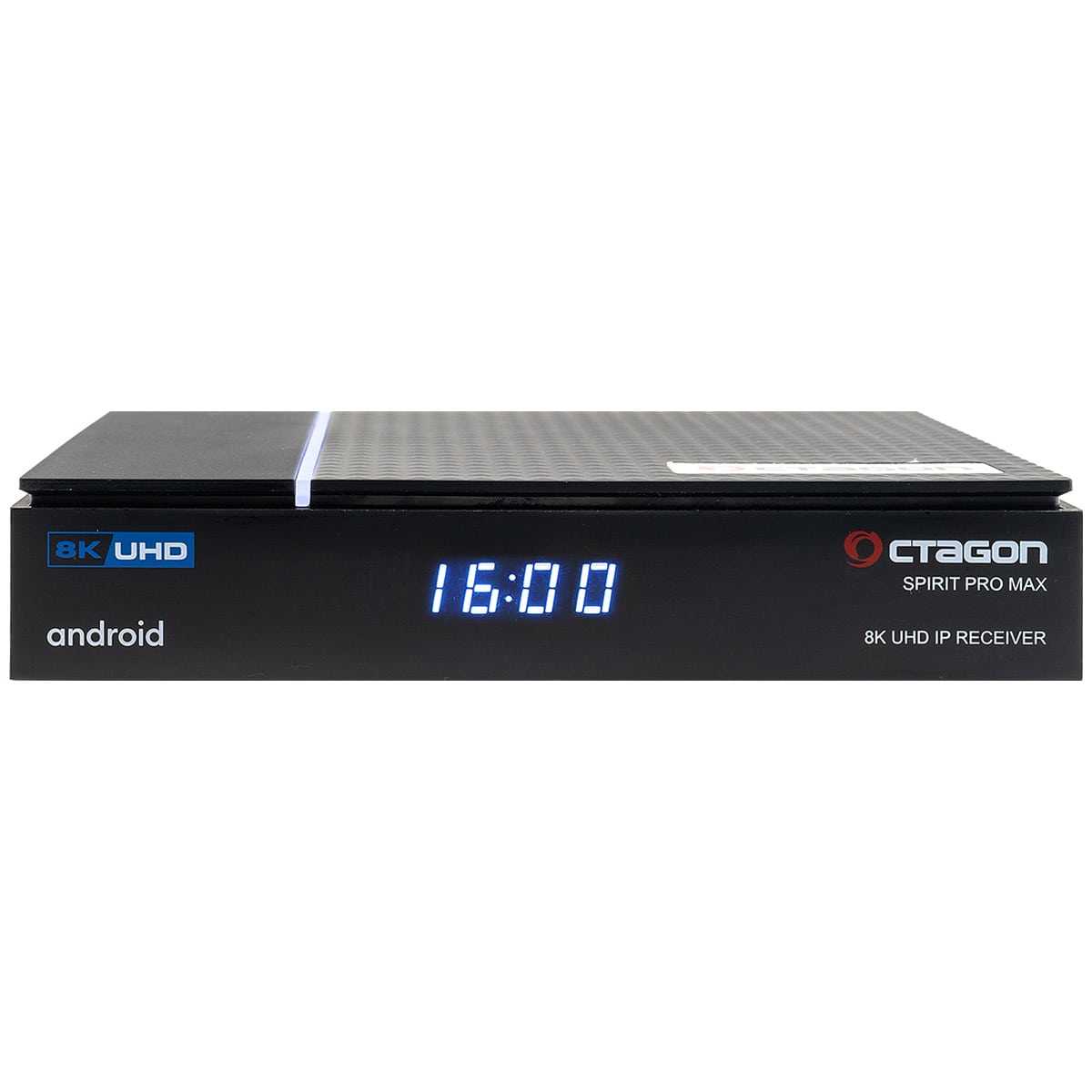 Octagon SPIRIT PRO MAX 8K UHD Android 11 IP-Receiver (HDR10+ Widevine L1 Dual-WiFi LAN BT) von Octagon
