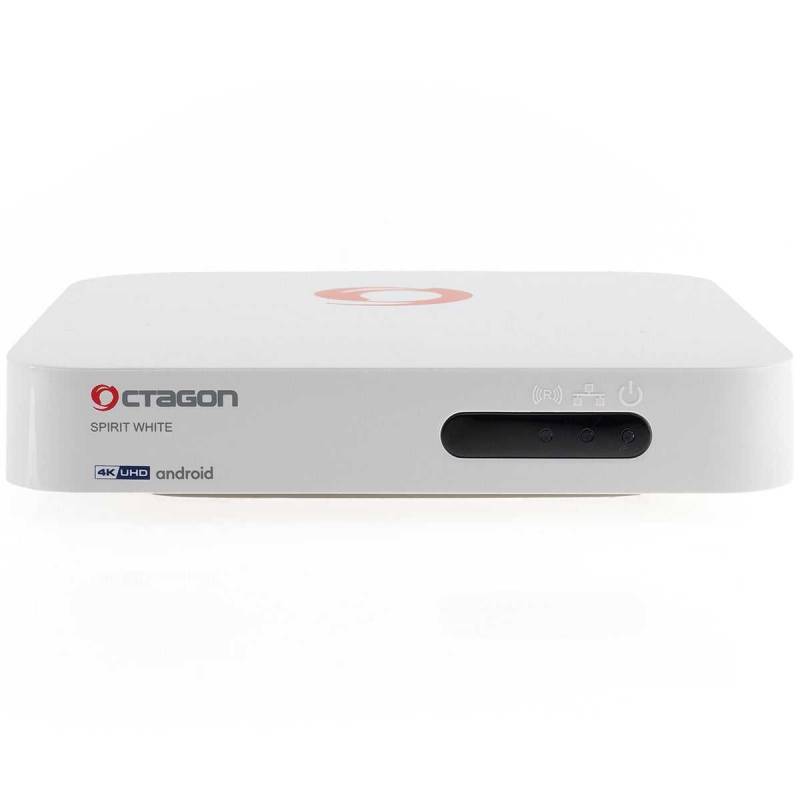 Octagon SPIRIT White Edition 4K UHD Android 11 IP-Receiver (HDR10+ Widevine L1 Dual-WiFi LAN BT) von Octagon