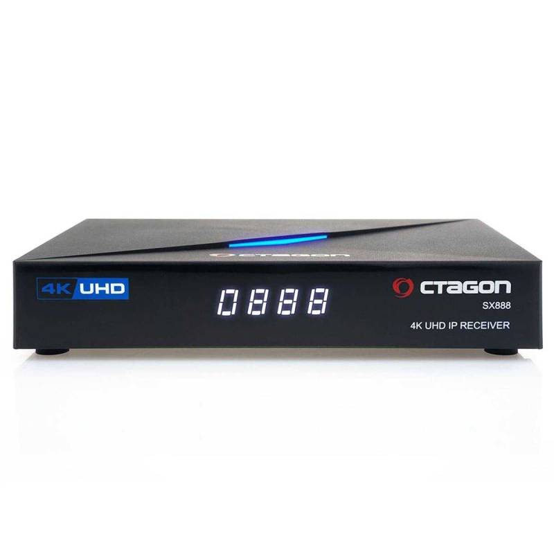 Octagon SX888 V2 4K Ultra HD IP HDMI USB H.265 TV IP Mediaplayer Schwarz von Octagon