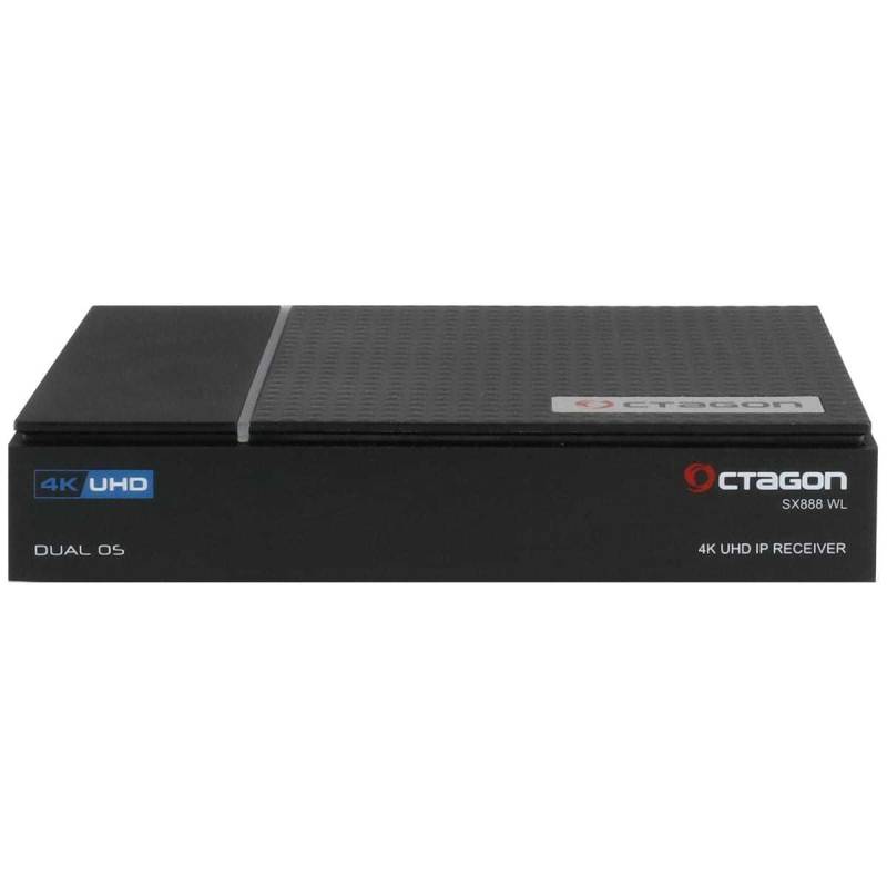 Octagon SX888 V2 WL 4K UHD Linux E2 & Define OS IP-Mediaplayer (HDMI USB 2.0 H.265 Schwarz) von Octagon
