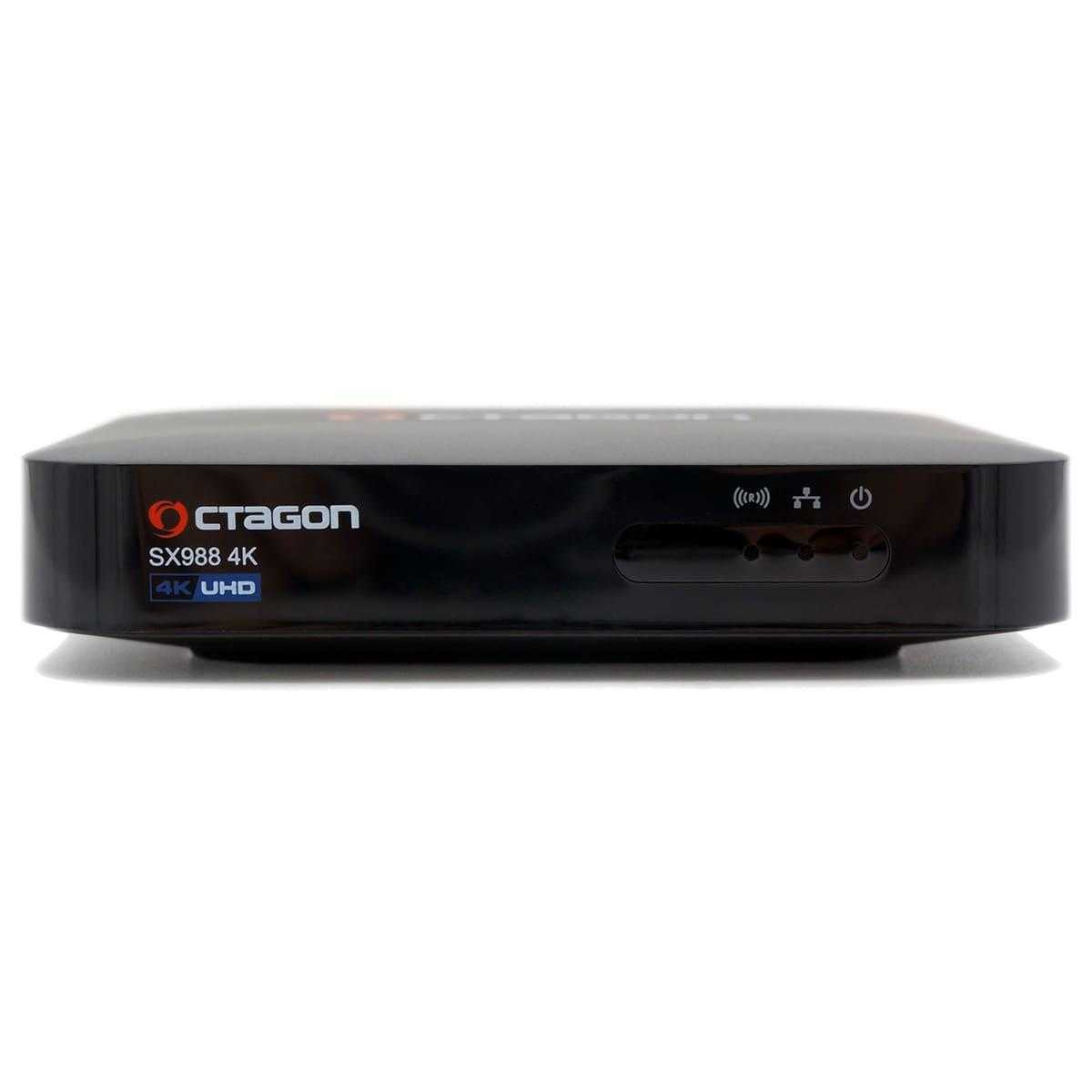 Octagon SX988 4K UHD Linux E2 IP-Receiver (2160p H.265 LAN HDMI USB IP-Mediaplayer schwarz) von Octagon