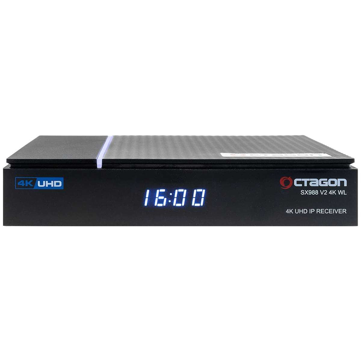 Octagon SX988 V2 4K WL UHD Linux IP-Receiver (Dolby Digital+ Dual-WiFi LAN) von Octagon
