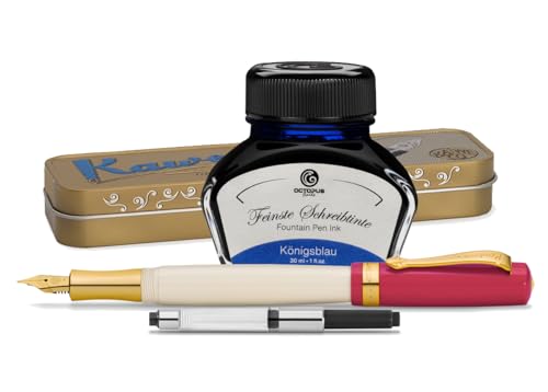 Kaweco Student Füllhalter mit 30 ml Füllhaltertinte, Konverter und Metalletui Kaweco Student Füllhalter mit 30 ml Füllhaltertinte, Konverter und Metalletui von Octopus