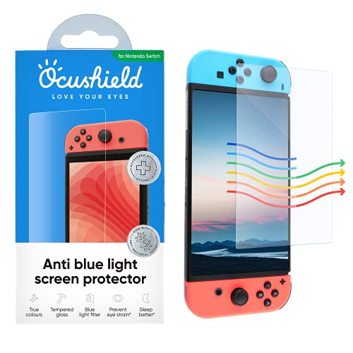 Ocushield Anti-Blaulicht-Displayschutzfolie für Nintendo Switch-Konsolen (Verschiedene Größen) (Switch) von Ocushield