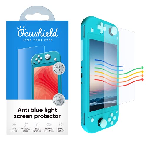 Ocushield Anti-Blaulicht-Displayschutzfolie für Nintendo Switch-Konsolen (verschiedene Größen) (Switch Lite) von Ocushield