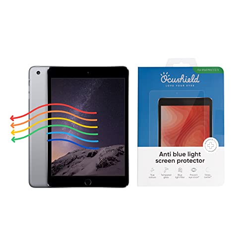 Ocushield Anti Blaulicht Schutzfolie Kompatibel mit iPad Mini 1 | 2 | 3 - Augenschutz mit Blaulichtfilter - Anerkanntes Medizinprodukt-Blendschutzfilter - Panzerglas Folie mit Blendschutz von Ocushield