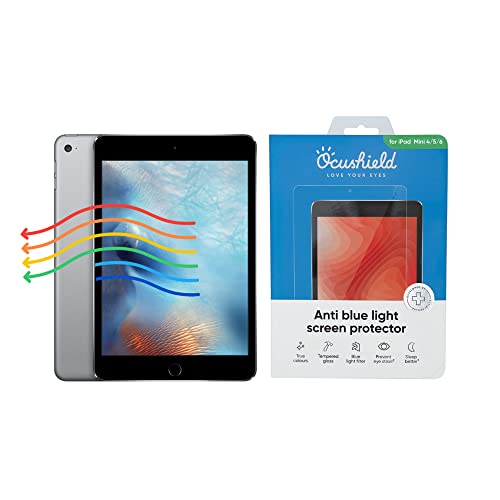 Ocushield Anti Blaulicht Schutzfolie Kompatibel mit iPad Mini 4 | 5 - Augenschutz mit Blaulichtfilter - Anerkanntes Medizinprodukt-Blendschutzfilter - Panzerglas Folie mit Blendschutz von Ocushield