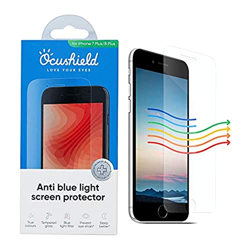 Ocushield Anti Blaulicht Schutzfolie kompatibel mit iPhone 7 | 8 Plus - Augenschutz mit Blaulichtfilter - Anerkanntes Medizinprodukt - Panzerglas Folie mit Blendschutz Ocushield Anti Blaulicht Schutzfolie kompatibel mit iPhone 7 | 8 Plus - Augenschutz mit Blaulichtfilter - Anerkanntes Medizinprodukt - Panzerglas Folie mit Blendschutz von Ocushield