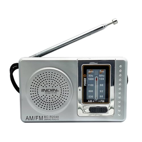 Ocuuer FM/AM Tragbare Radio Teleskope Antenne Tragbarer Mini-Radio-Batterie-Musikplayer 3,5-mm-Jack eingebauter Lautsprecher Ocuuer FM/AM Tragbare Radio Teleskope Antenne Tragbarer Mini-Radio-Batterie-Musikplayer 3,5-mm-Jack eingebauter Lautsprecher von Ocuuer