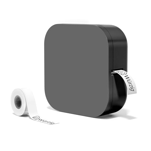 Odaro Q30 Bluetooth Mini Etikettendrucker - Kabelloser Tragbarer Kids Label Printer für iOS und Android für Zuhause, im Büro und in kleinen Unternehmen (Schwarz) von Odaro