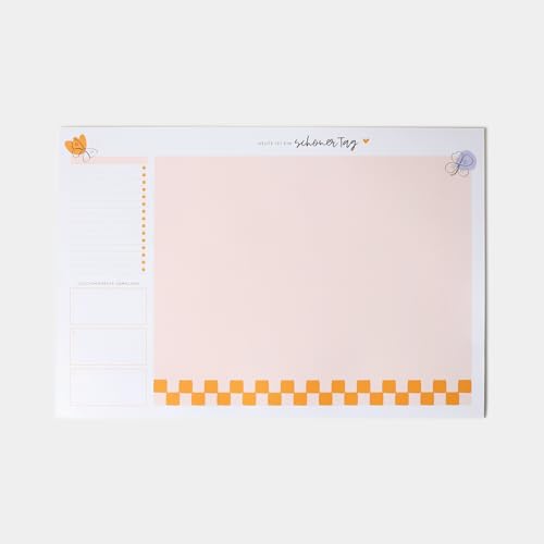 Odernichtoderdoch® Schreibtischunterlage 'Schöner Tag' - kreativer Schreibtischplaner für Deine täglichen Glücksmomente, 30 Blatt, 46,5 x 32,0 cm von Odernichtoderdoch