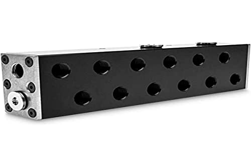 EK Water Blocks EK-Pro Manifold 2CPU 4GPU Verteiler – Acetal, schwarz von Odestar