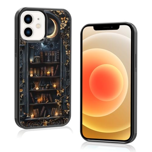 Aesthetic Dark Bookshelf Book Phone Case Compatible with iPhone 12/12 Pro Case 6.1 Inch, TPU Shockproof Protection Vintage Bookish Art Reading Book Lovers Gifts Phone Case for Girls Women Cover Aesthetic Dark Bookshelf Book Phone Case Compatible with iPhone 12/12 Pro Case 6.1 Inch, TPU Shockproof Protection Vintage Bookish Art Reading Book Lovers Gifts Phone Case for Girls Women Cover von Odhtst