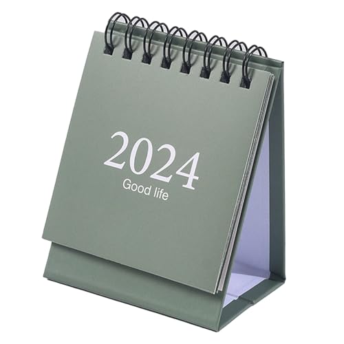 2024 Mini-Tischkalender mit Drahtspule, Stilvoller Planer für Büroplanung, 105 X 75 Mm, Zuhause und Büro (#5) von Odorkle