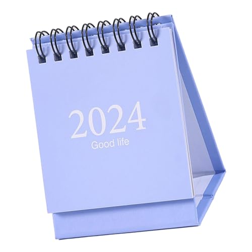2024 Mini-Tischkalender mit Drahtspule, Stilvoller Planer für Büroplanung, 105 X 75 Mm, Zuhause und Büro (#6) von Odorkle