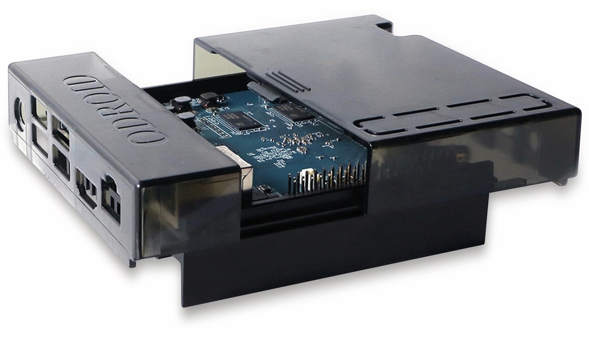 ODROID-N2 Gehäuse transparent - schwarz von Odroid