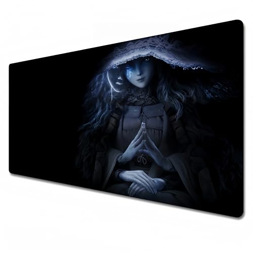 Odrys Mauspad, Esport-Mauspad, Gaming-Mauspad, Grau, XXL-Mauspad, 900 x 400, Wasserabweisend, Rutschfest, Ranni (90 x 40 x 0,3 cm) von Odrys