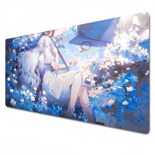 Odrys Frieren: Beyond Journey's End Mauspad, Anime-Mauspad, groß, XXL-Mauspad, 900 x 400, Gaming-Mauspad, lila, wasserdicht, rutschfest (89,9 x 39,9 x 0,3 cm) von Odrys