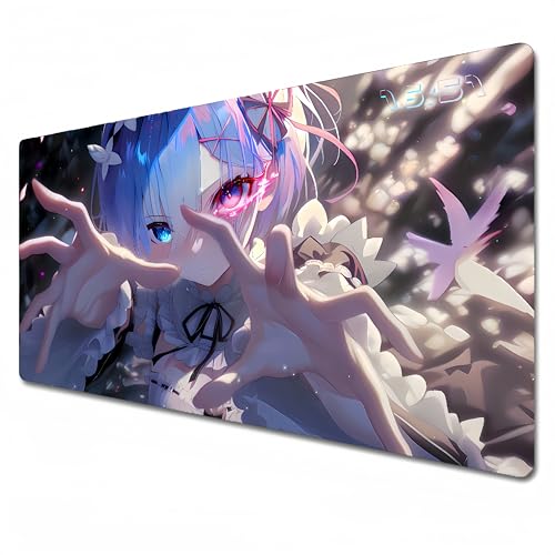 Re: Zero Starting Life in Another World Mauspad, Anime-Mauspad, groß, Blau, 900 x 400 cm, Schreibtischunterlage, wasserdicht, rutschfest, 900 x 400 cm Re: Zero Starting Life in Another World Mauspad, Anime-Mauspad, groß, Blau, 900 x 400 cm, Schreibtischunterlage, wasserdicht, rutschfest, 900 x 400 cm von Odrys